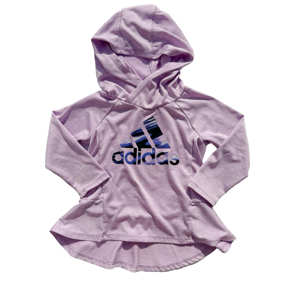 Adidas Baby Girl 12 Months Lightweight Dri-fit Hooded Peplum Top